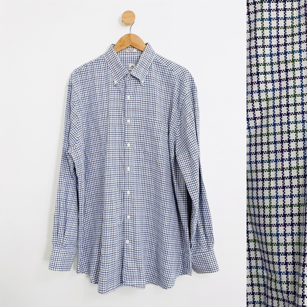 Peter Millar 100% Cotton Check Print Button Down